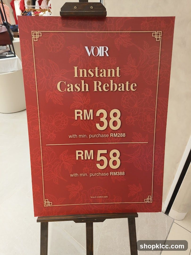 Instant Cash Rebate Sign