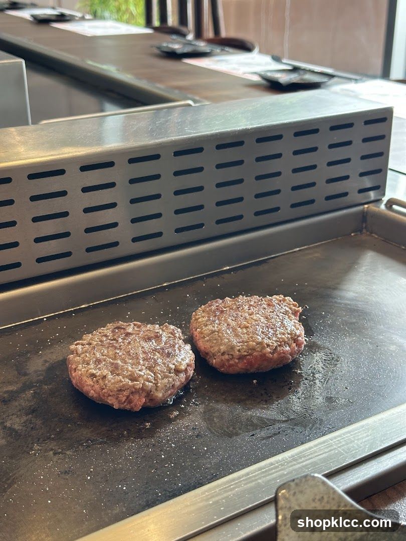Burger Patties on a Griddle