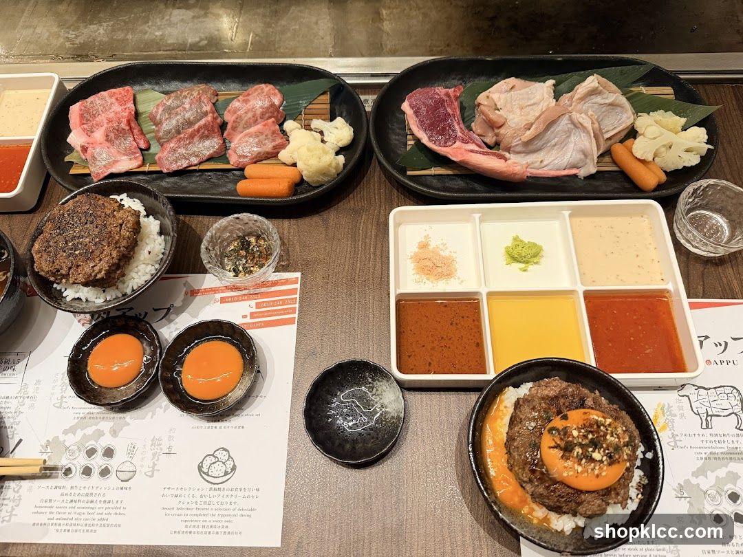 Assortment of Meats and Sauces