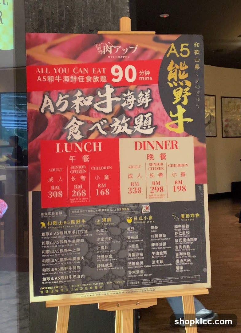 All You Can Eat A5 Wagyu & Seafood