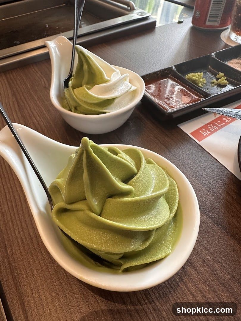 Matcha Soft Serve Ice Cream