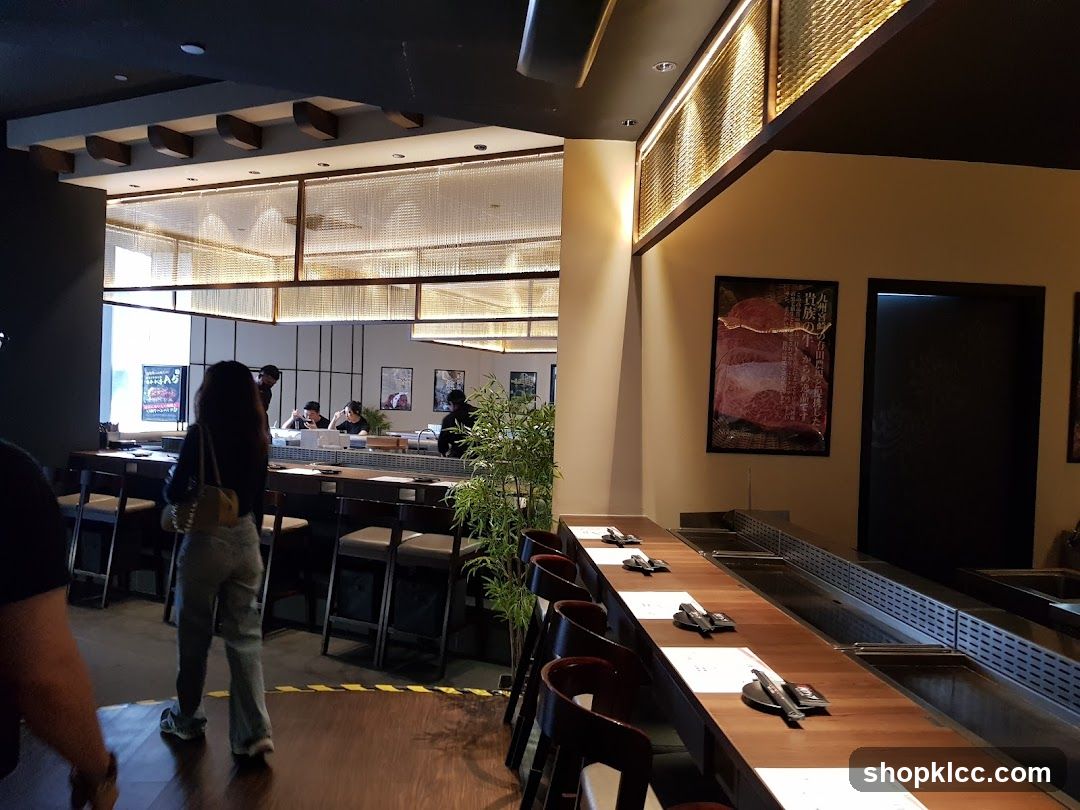 Restaurant Interior with Counter Seating