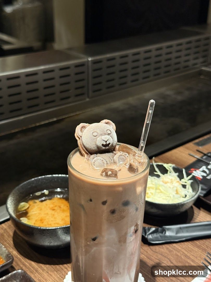 Chocolate Drink with Bear Garnish