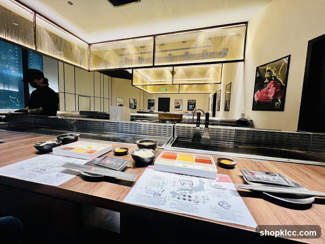 Teppanyaki Dining Setup