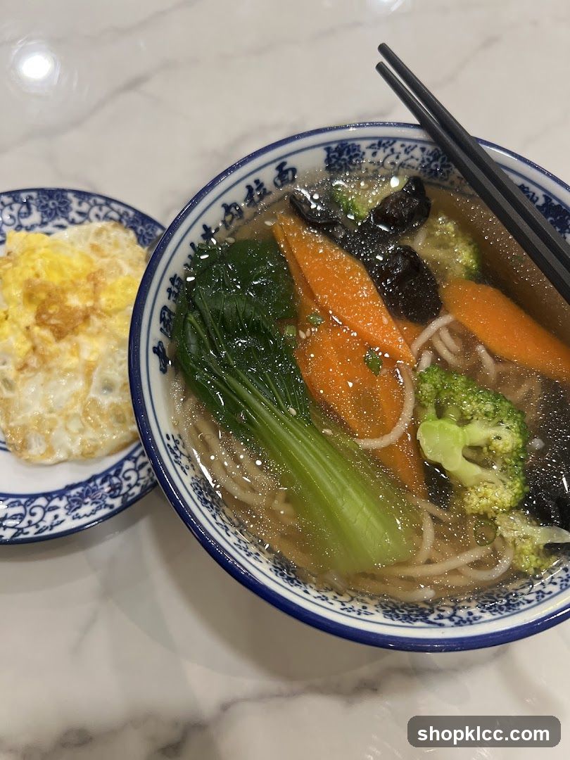 Noodle Soup with Fried Egg