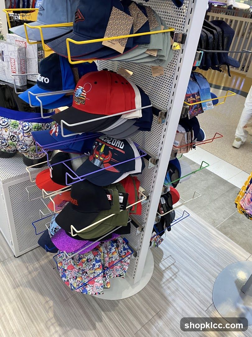 Display of Hats and Accessories