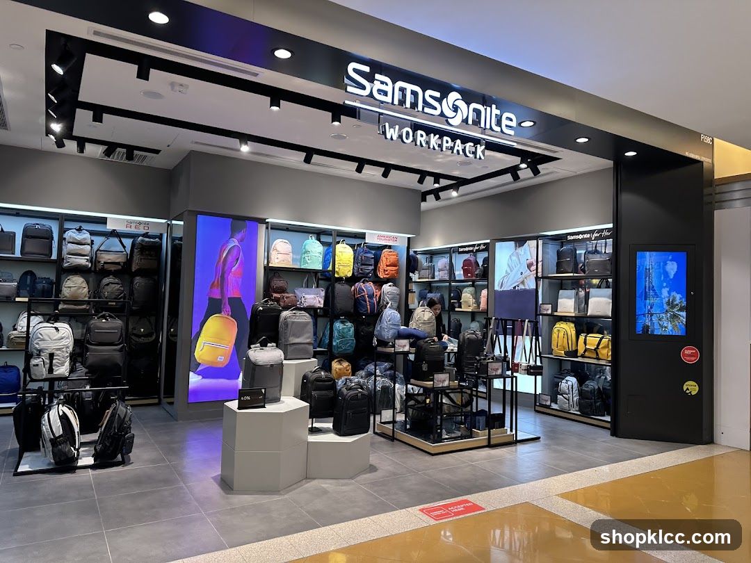 Samsonite Store Interior
