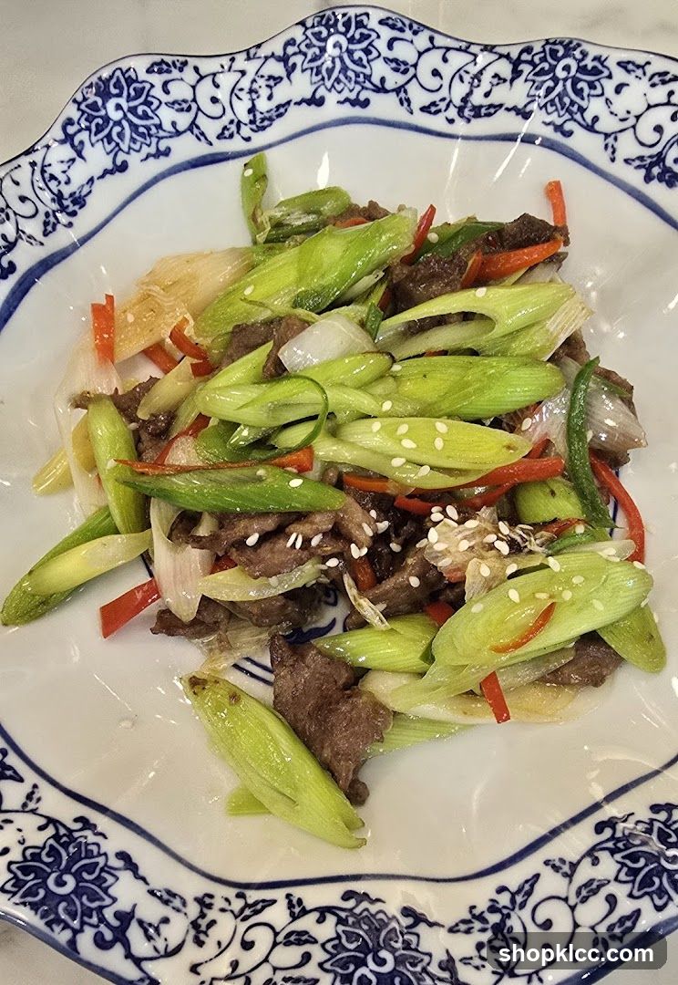 Stir-fried Beef with Scallions