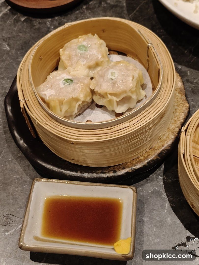 Steamed Dumplings with Soy Sauce