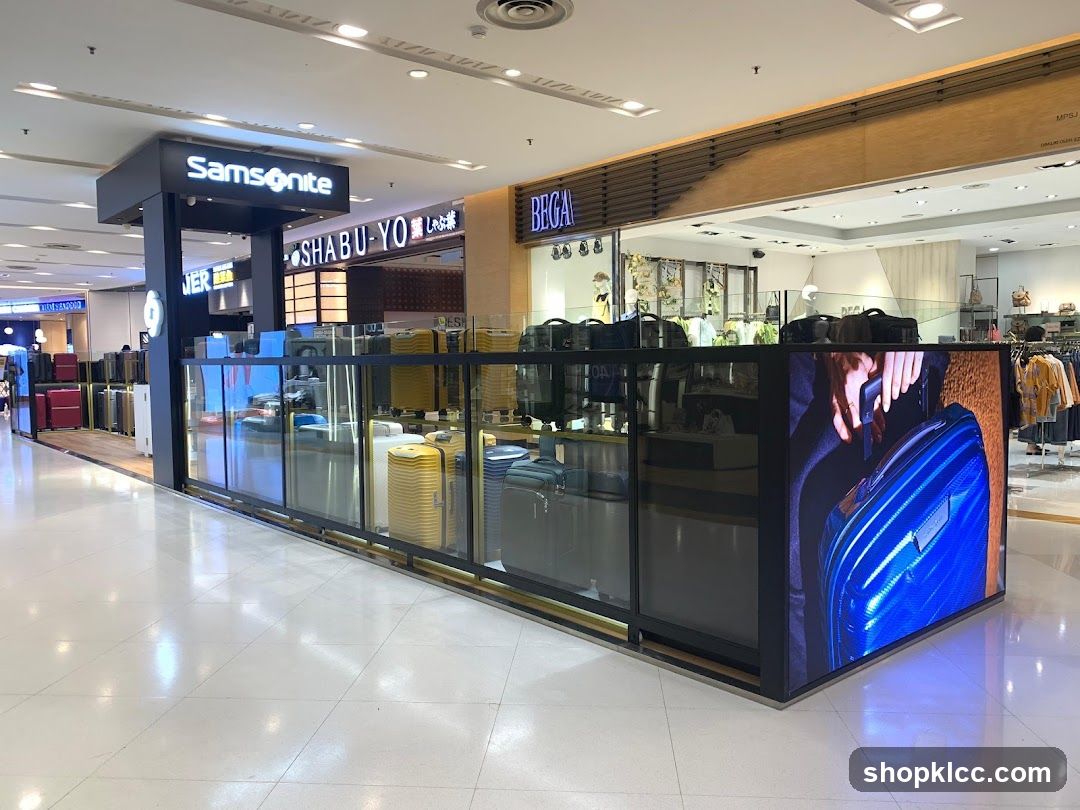 Samsonite and Bega Stores