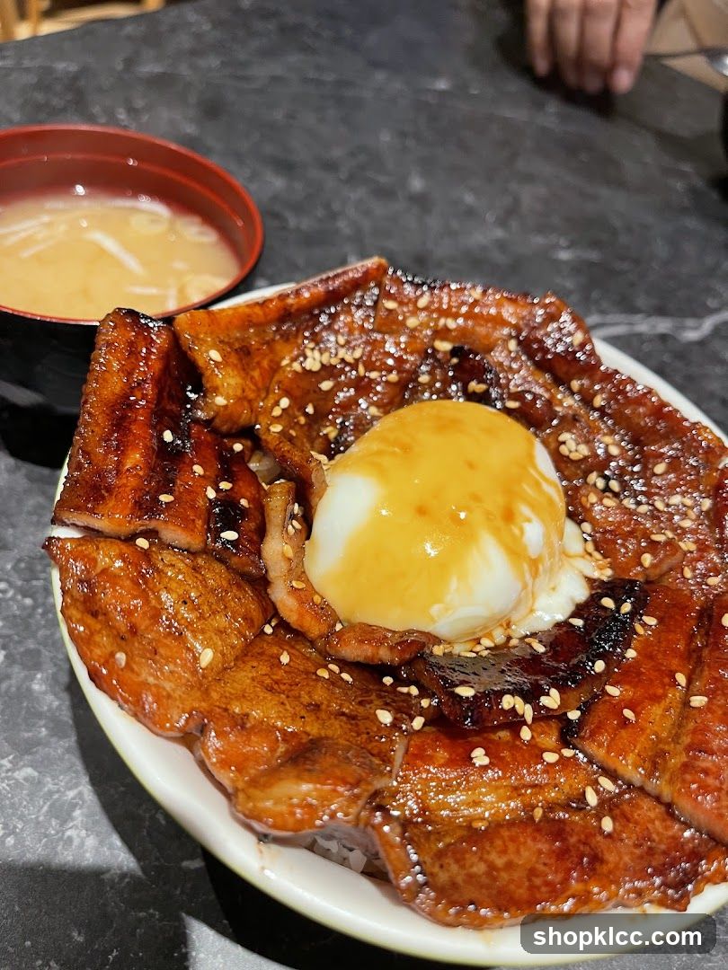 Pork Donburi with Miso Soup