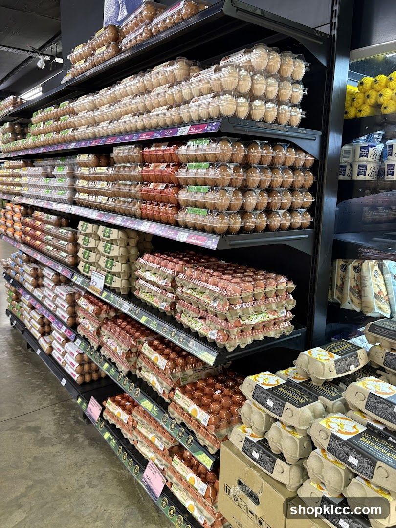 Egg Display in a Supermarket