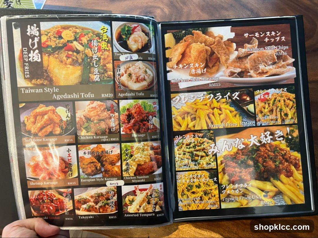 Deep Fries Menu