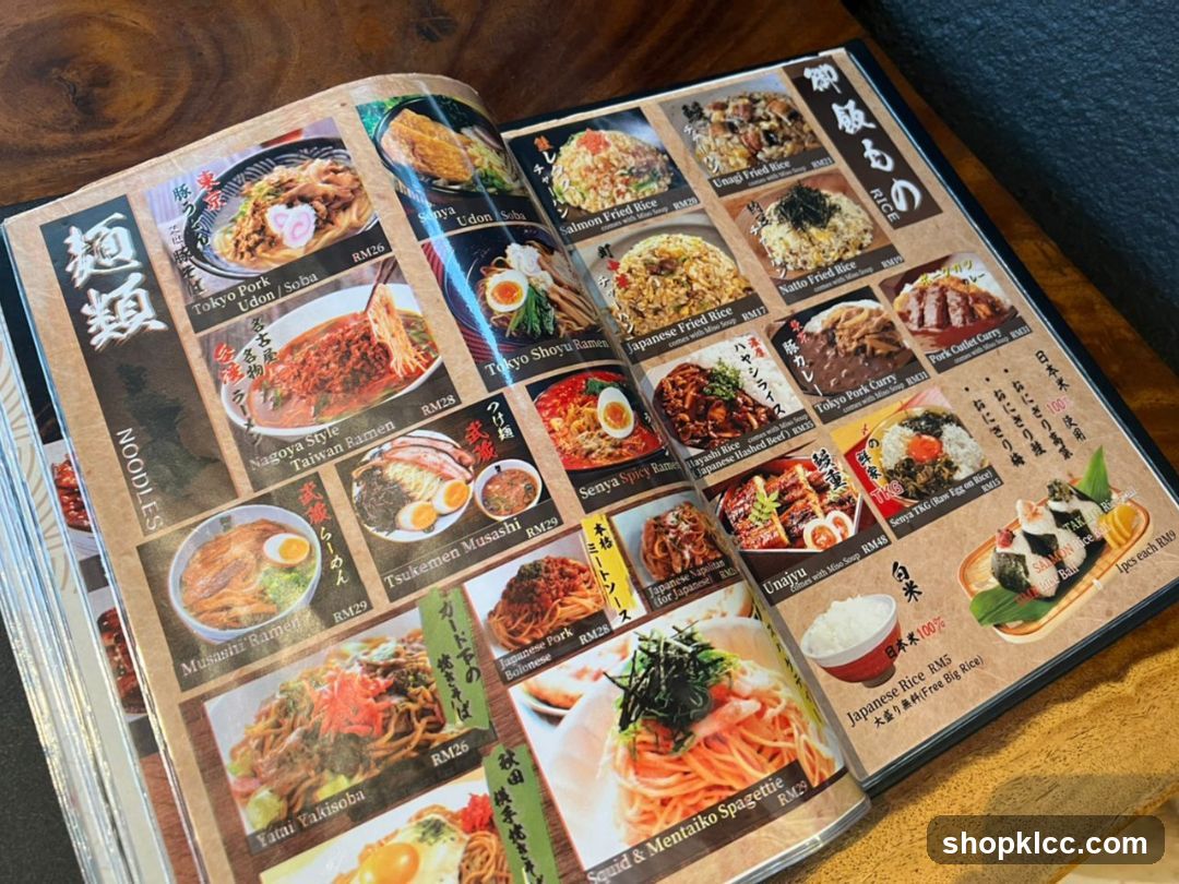 Japanese Menu