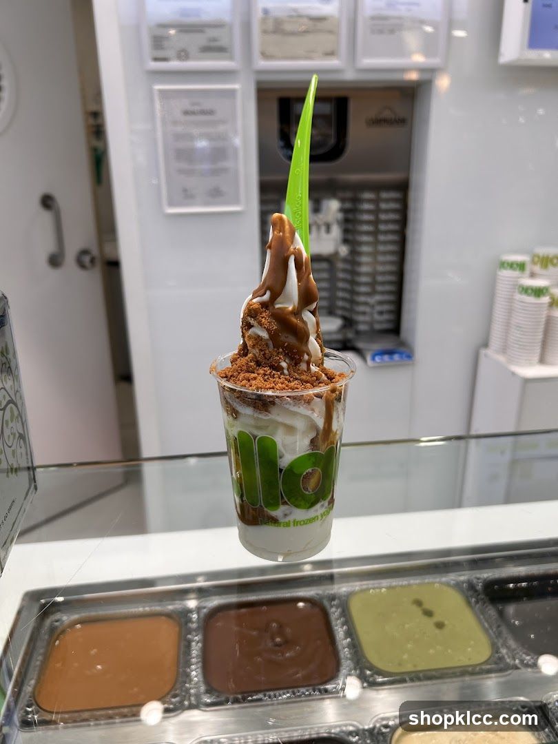 Frozen Yogurt with Toppings
