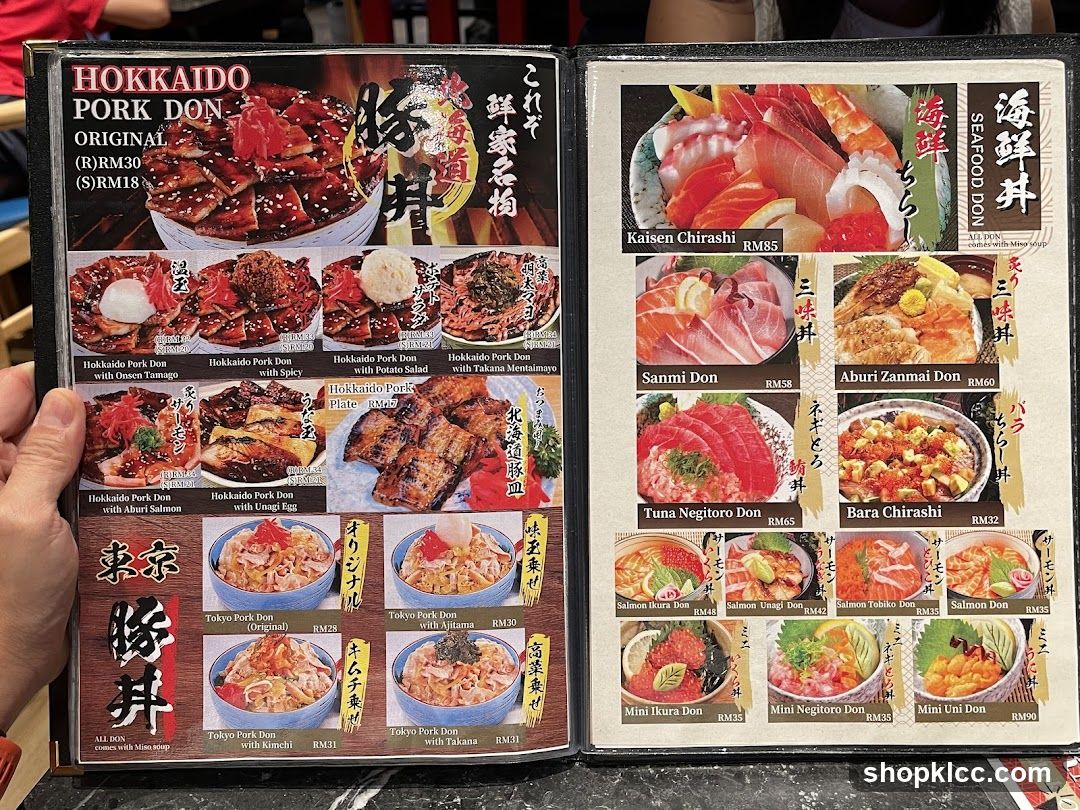 HOKKAIDO PORK DON & SEAFOOD DON