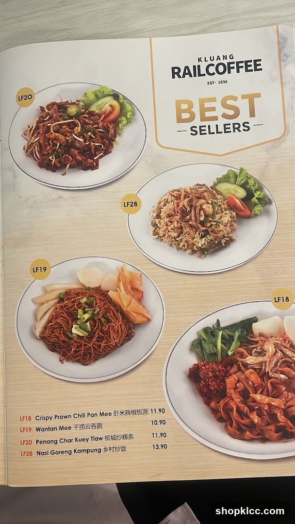 Kluang Railcoffee Best Sellers