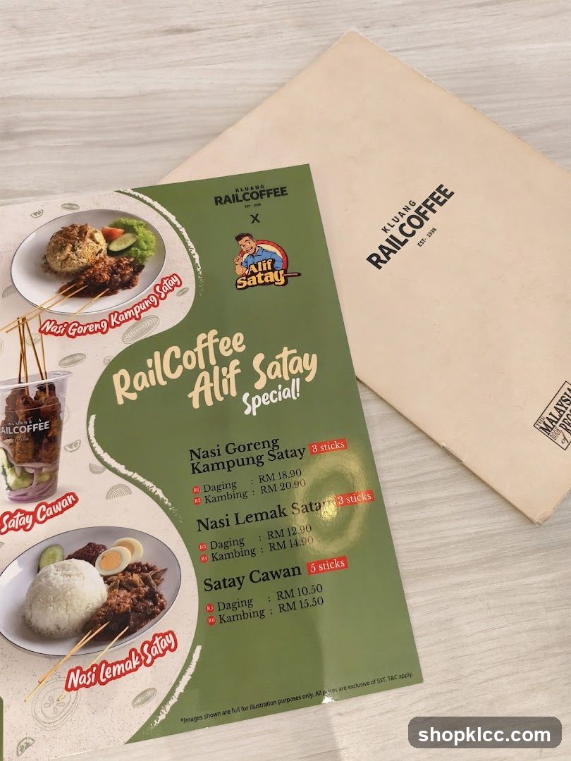 RailCoffee Alif Satay Special!