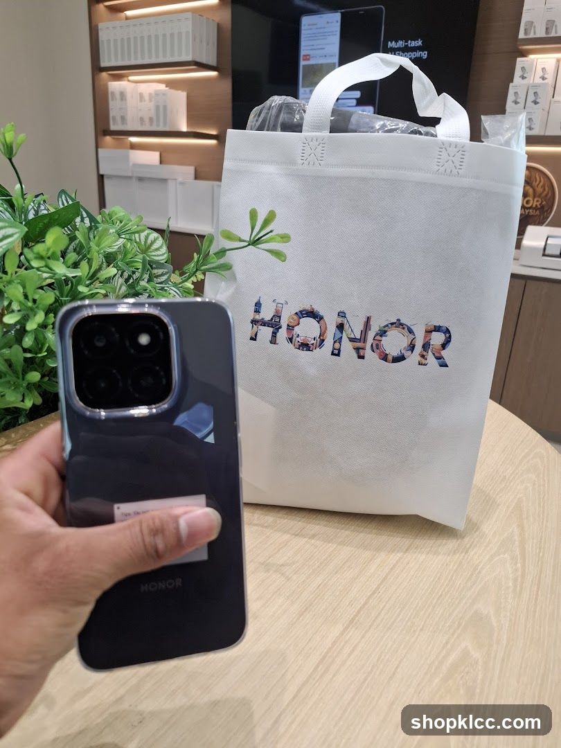 Phone and Shopping Bag