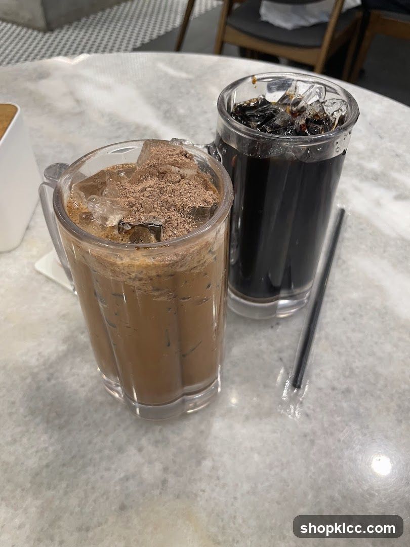 Iced Coffee and Chocolate Drink