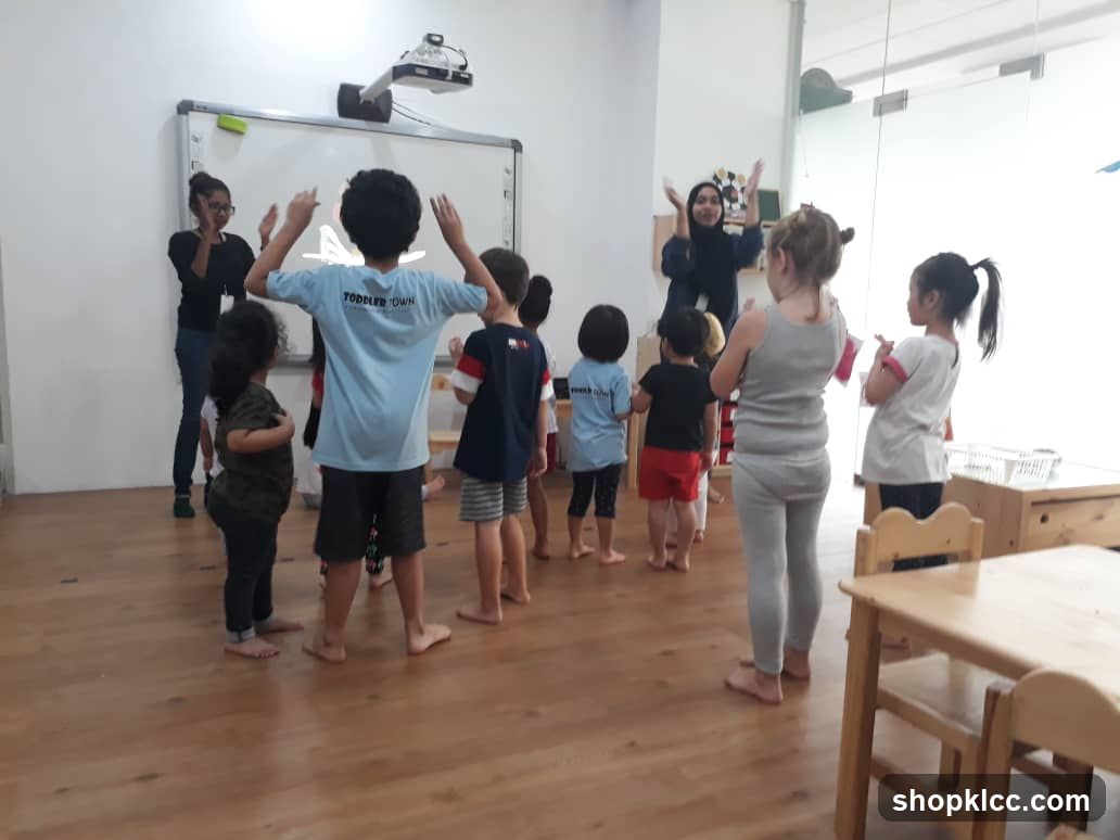 Children and teachers in a classroom