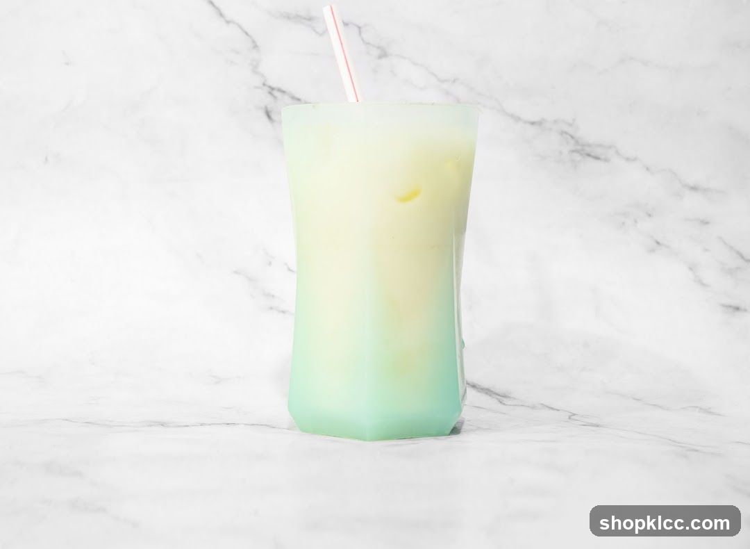 Creamy Drink with Straw