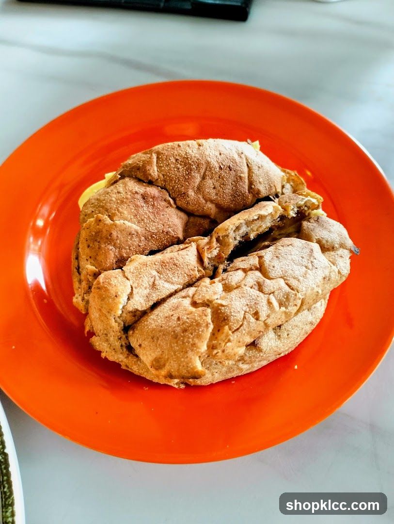 Sandwich on Orange Plate