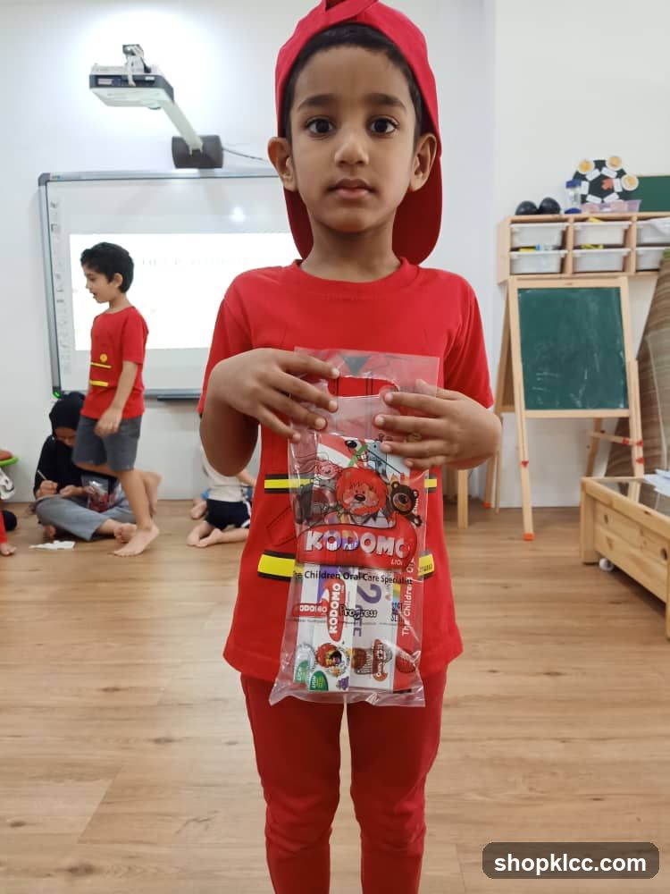 Boy Holding a Kodomo Bag