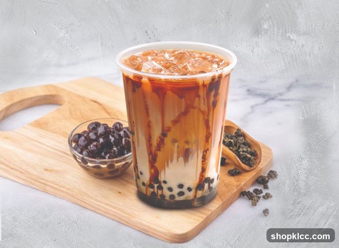 Bubble Tea with Tapioca Pearls
