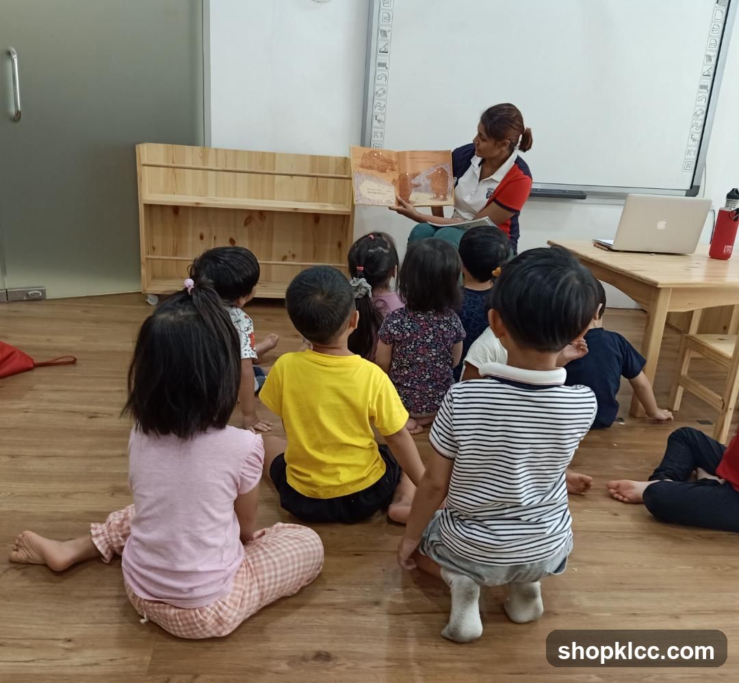 Teacher Reading to Children