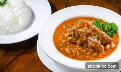Stewed Meat with Beans and Rice