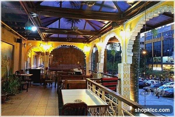Outdoor Seating Area of a Restaurant
