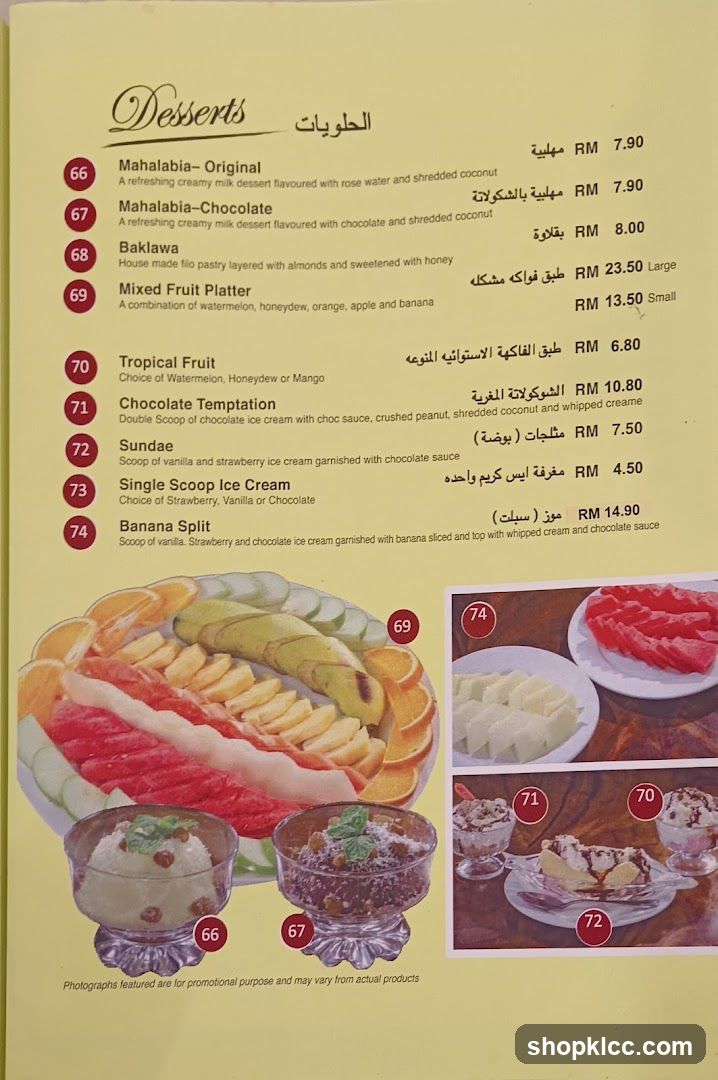 Desserts