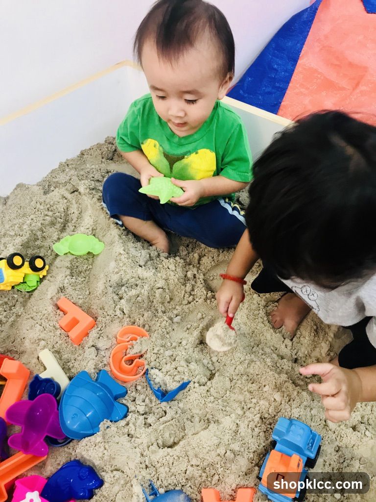 Children Playing in Sandbox