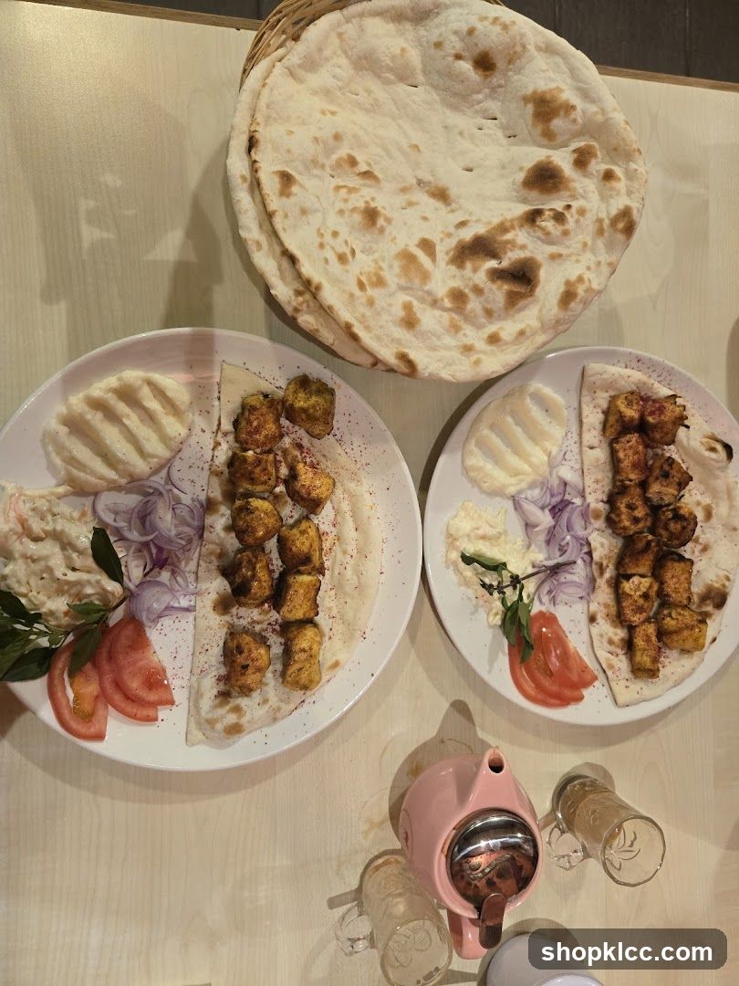 Chicken Kebabs with Flatbread