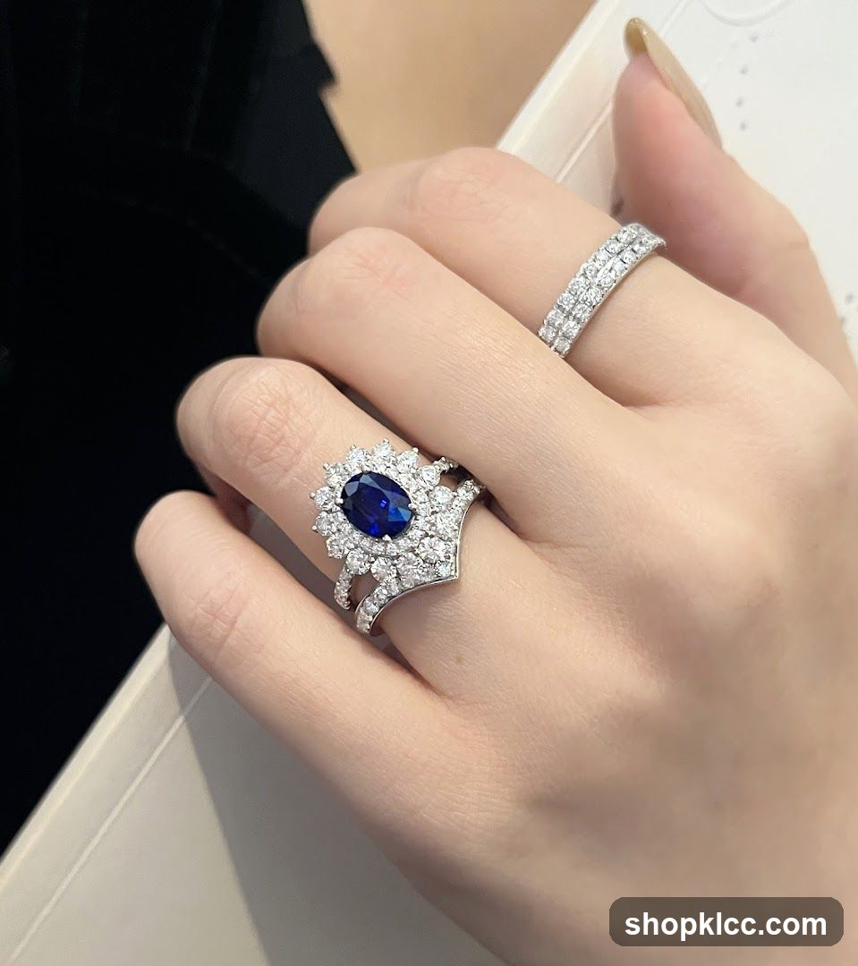 Diamond and Sapphire Rings