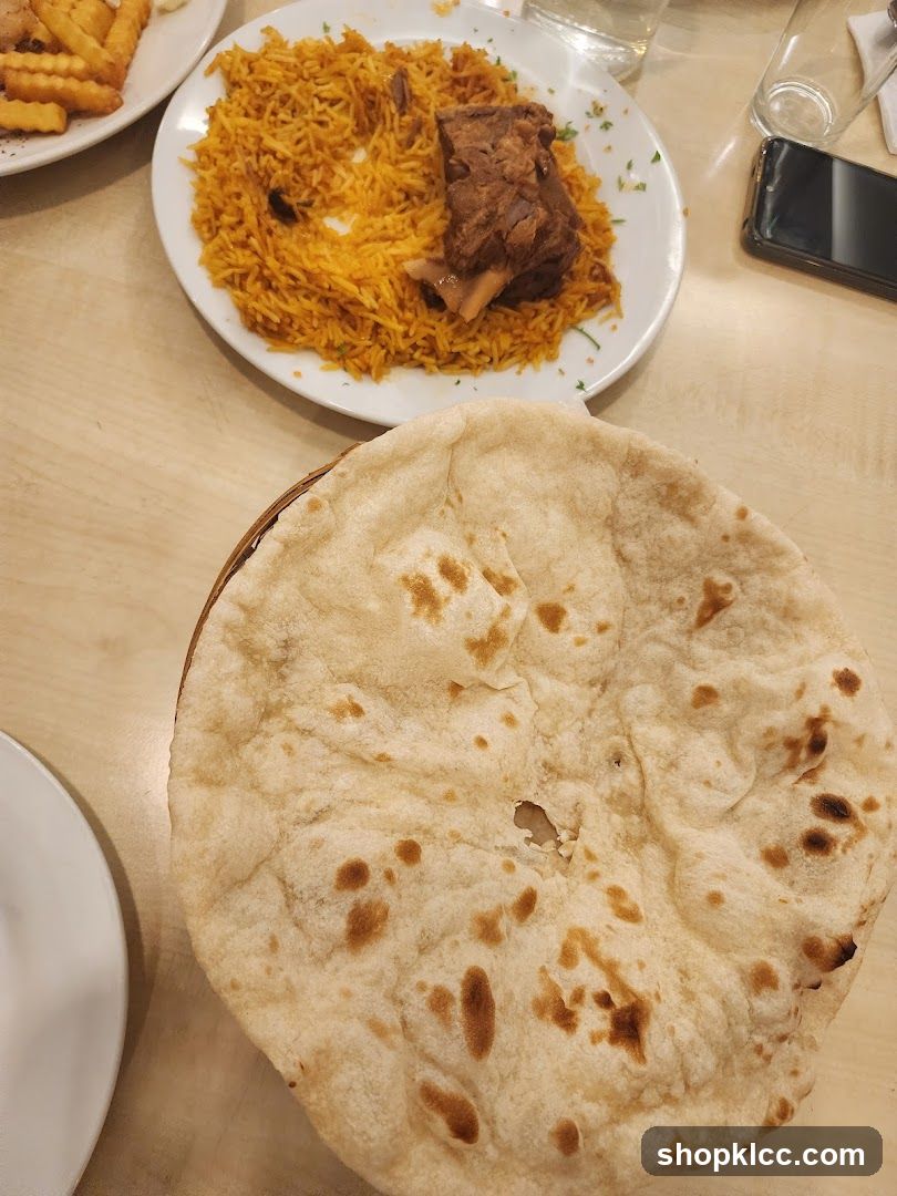 Lamb and Rice with Flatbread