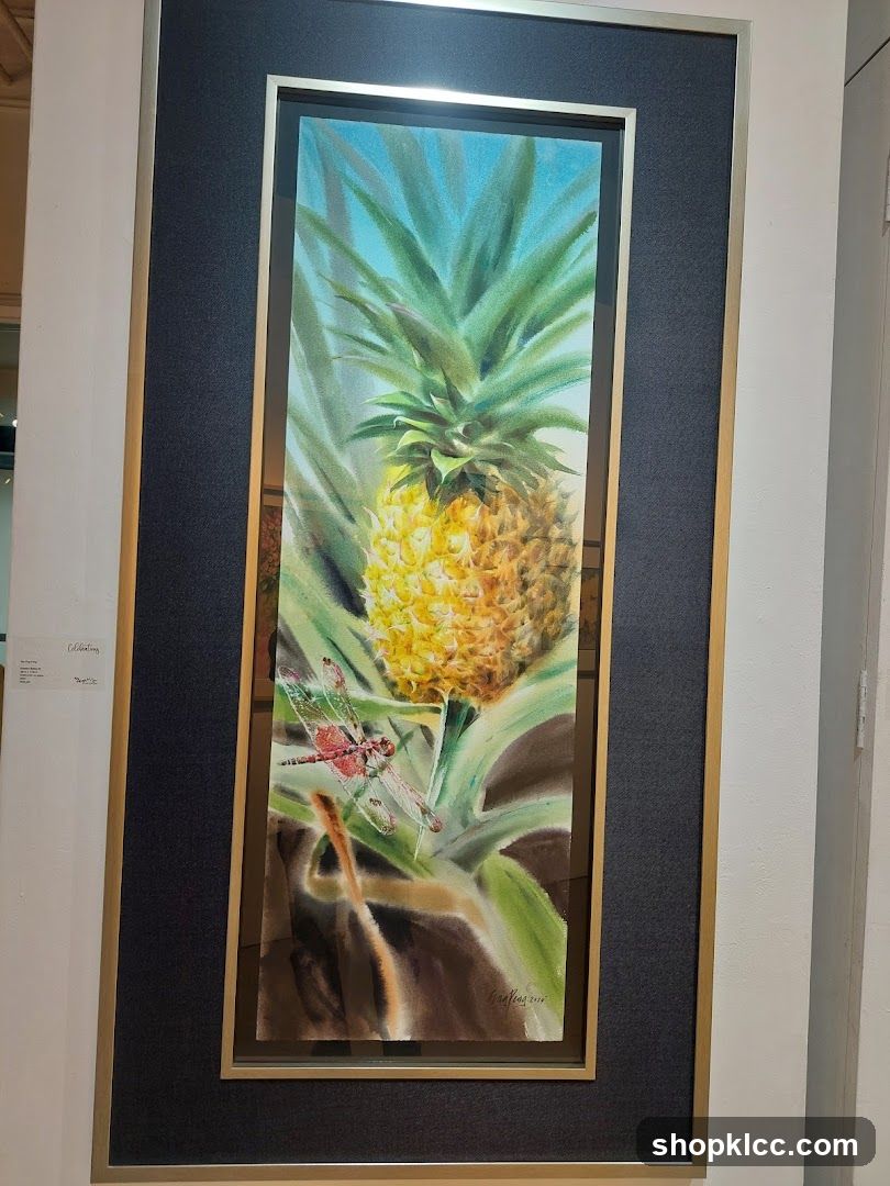 Pineapple with Dragonfly