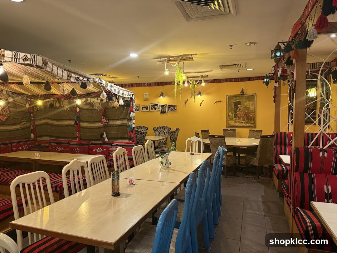 Restaurant Interior with Bedouin Tent Decor