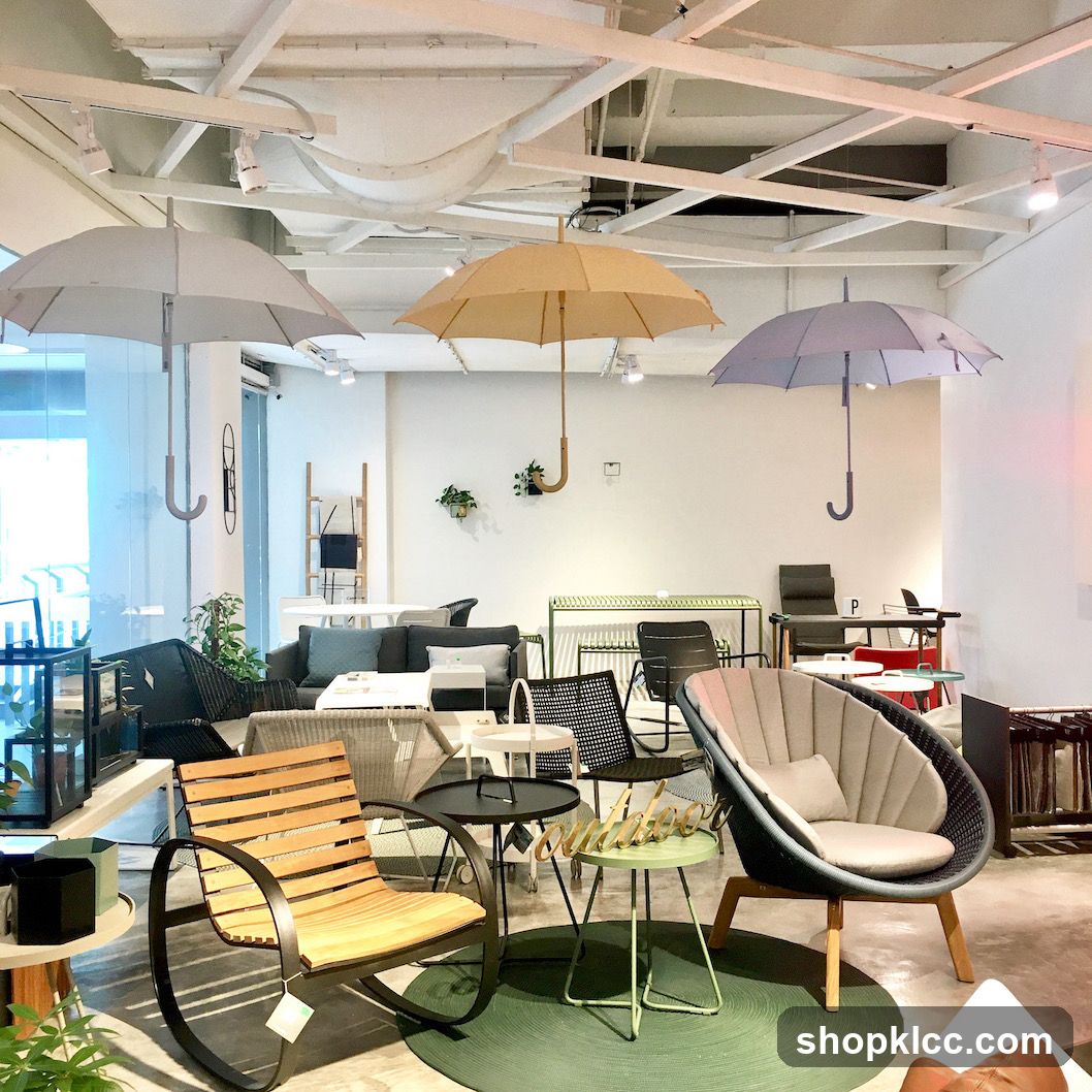 Umbrella Furniture Display