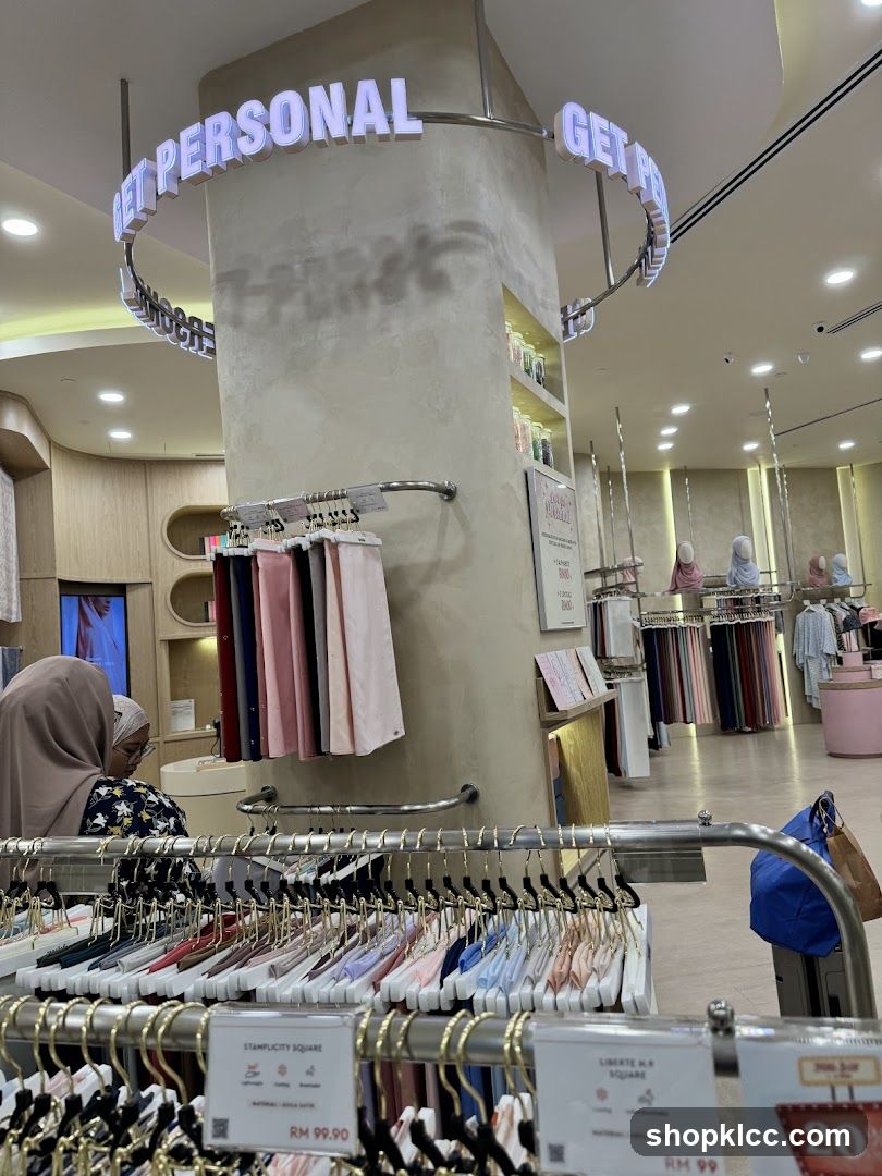Store Interior with Scarves