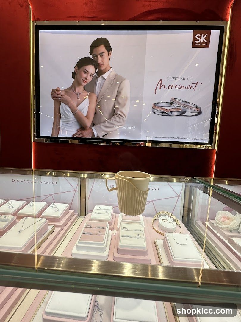 SK Jewellery Advertisement and Display Case