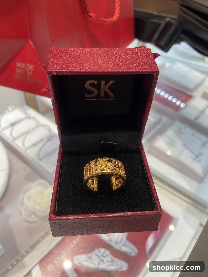 Gold Ring in Presentation Box