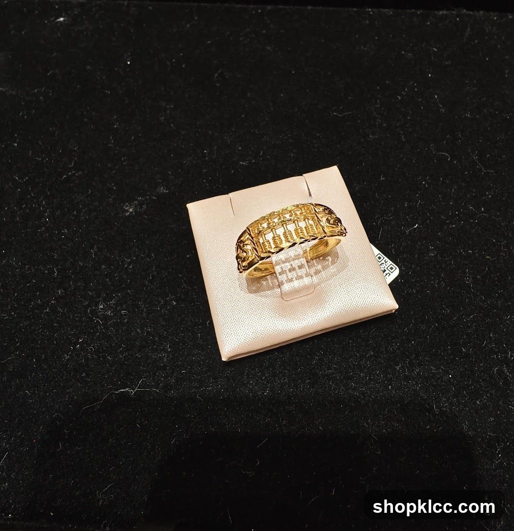 Gold Ring with Abacus Design