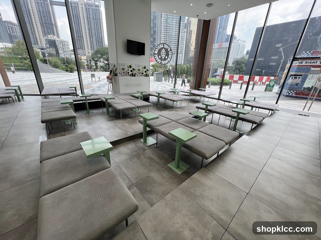 Modern Cafe Seating Area