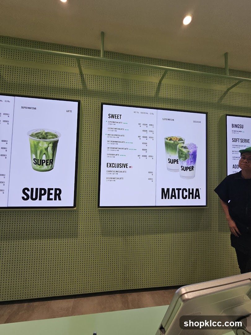 Super Matcha Menu
