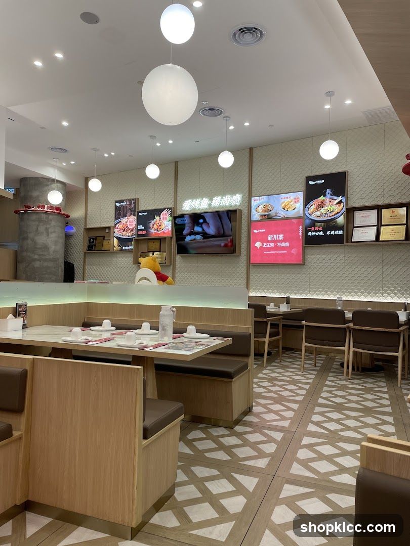 Restaurant Interior with Dining Tables
