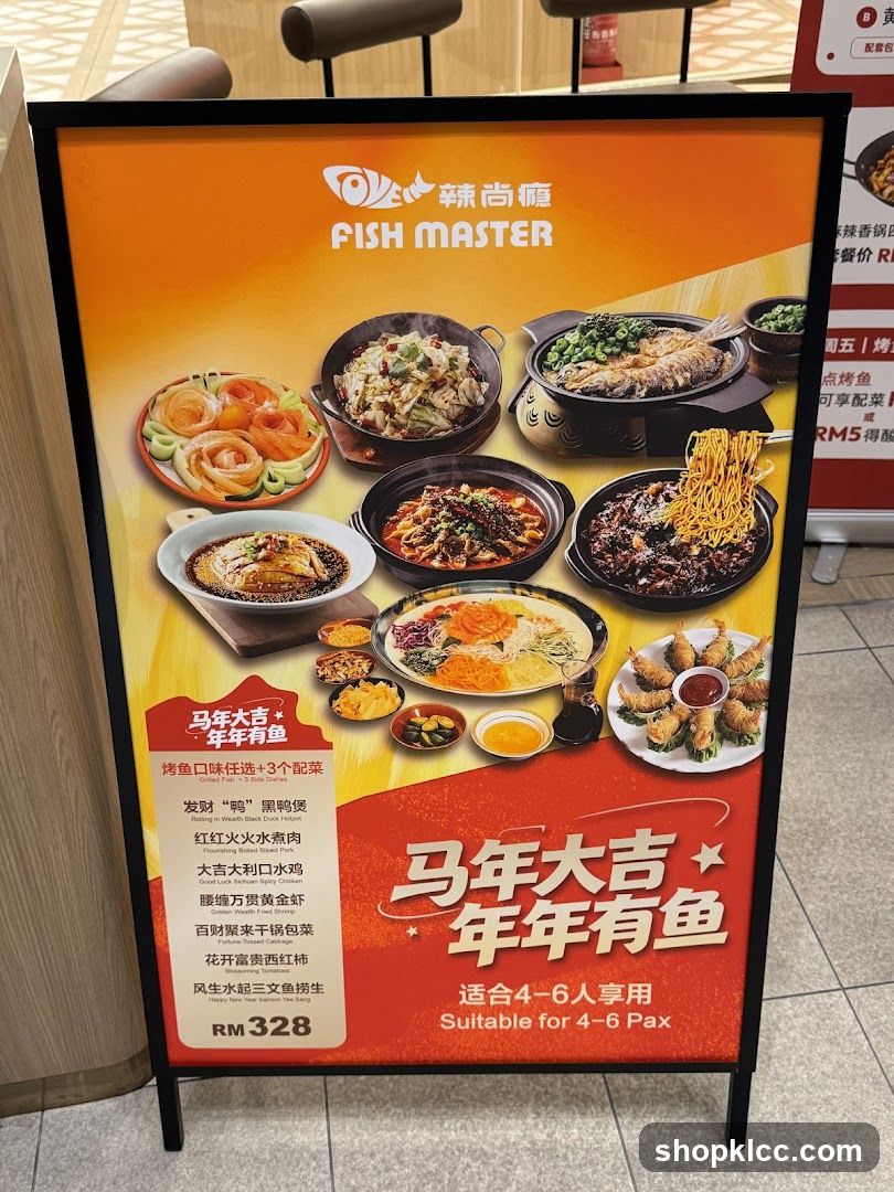 Fish Master Promotional Menu