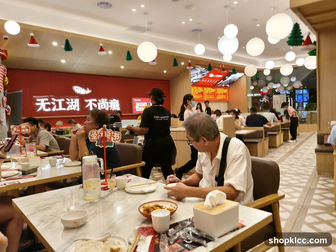 Restaurant Interior with Diners
