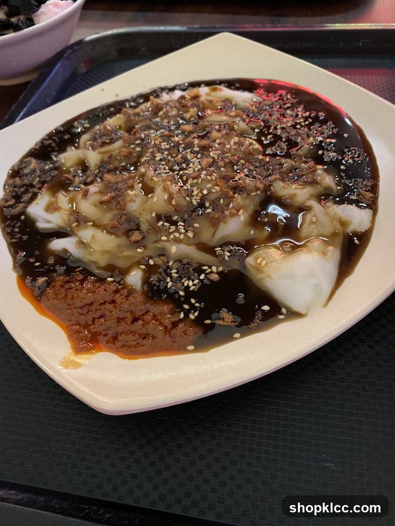 Dish with Sauce and Toppings